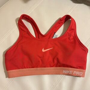 Orange Nike Sports Bra